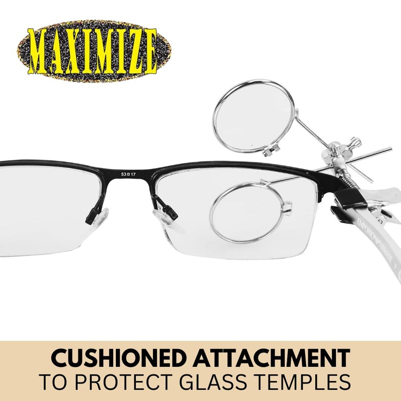 Maximize Hawk MG921D Clip-On Double Lens Loupe, 3.3x 24mm - Image 3